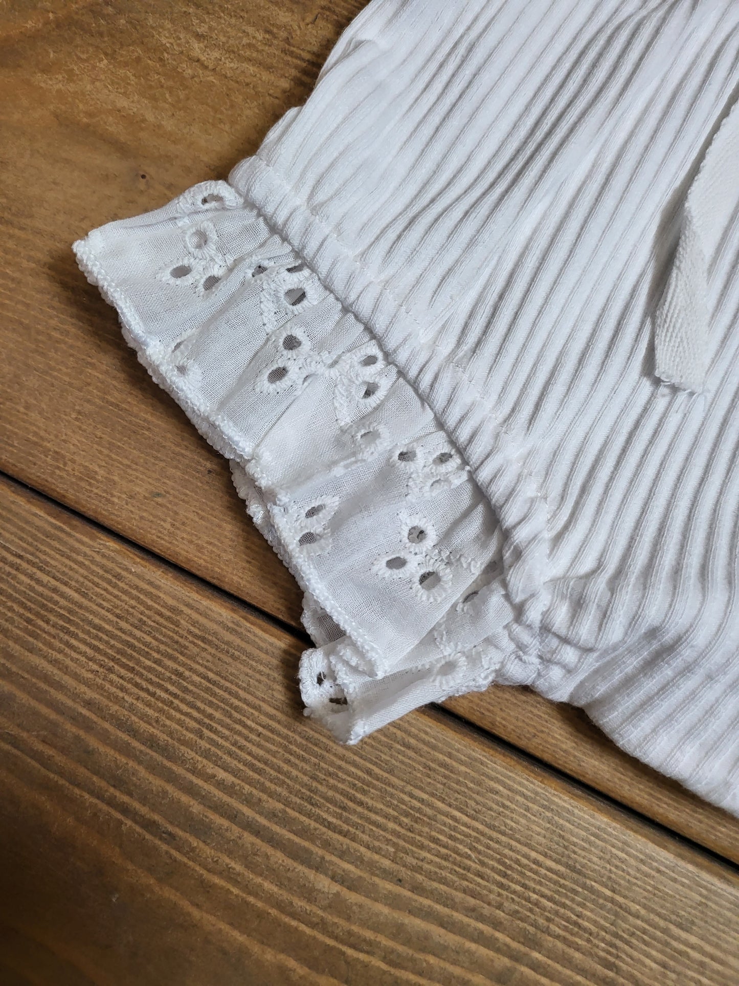 Lace Trimmed Ribbed 3 piece set