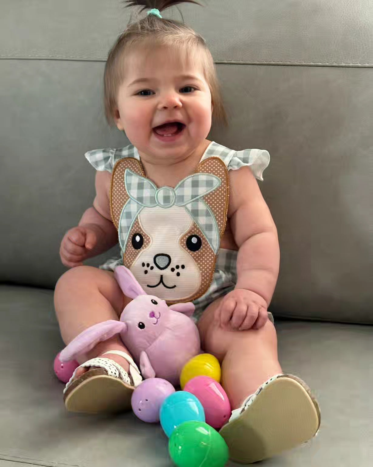 Smocked Frenchie/Boston Bubble Jumper