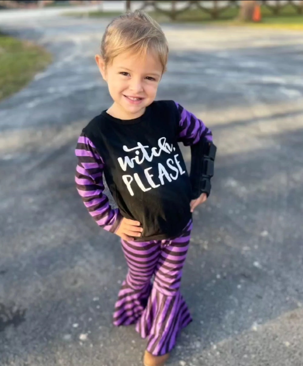 Witch Please Bell Bottom 2 piece set