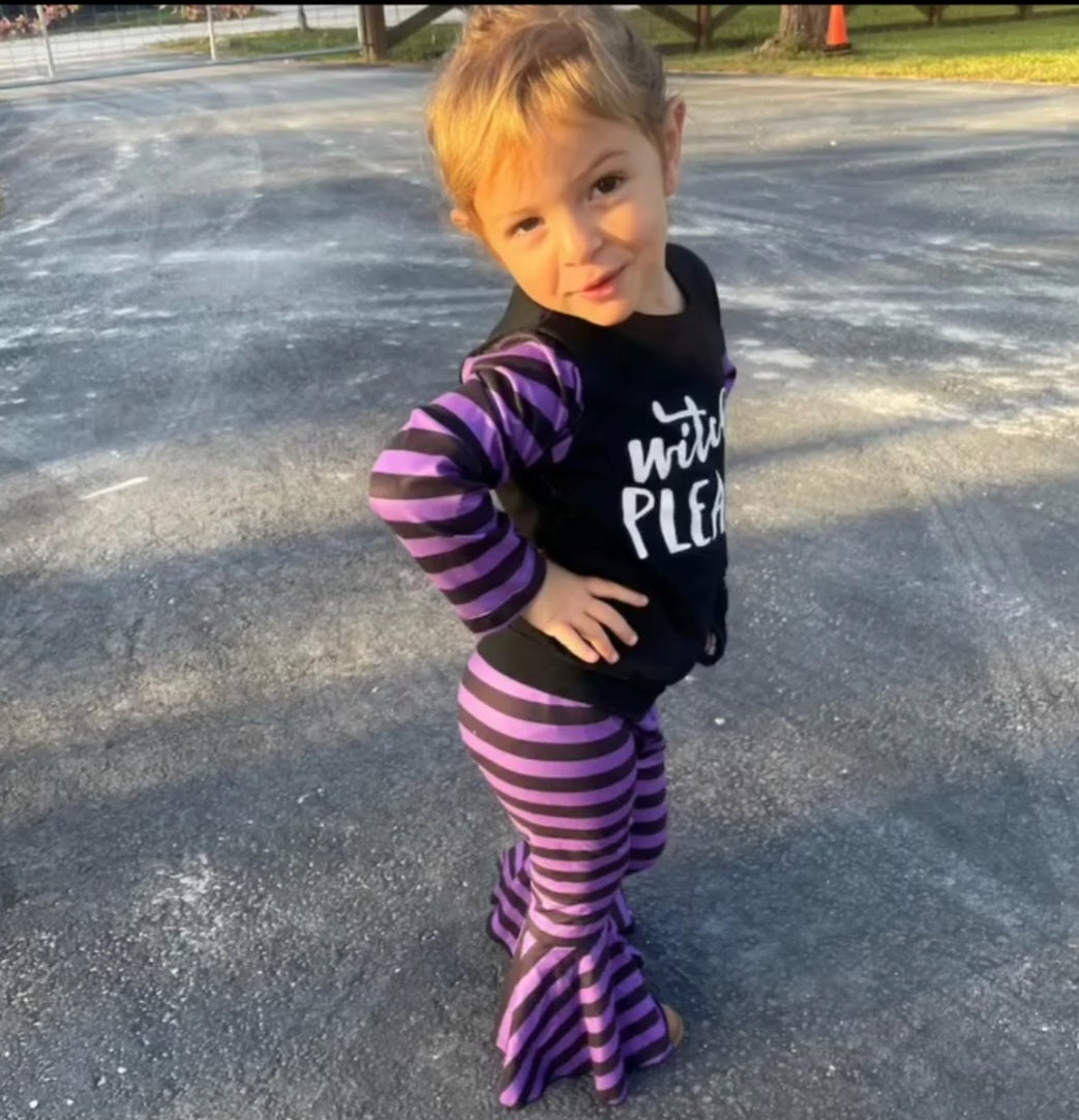 Witch Please Bell Bottom 2 piece set