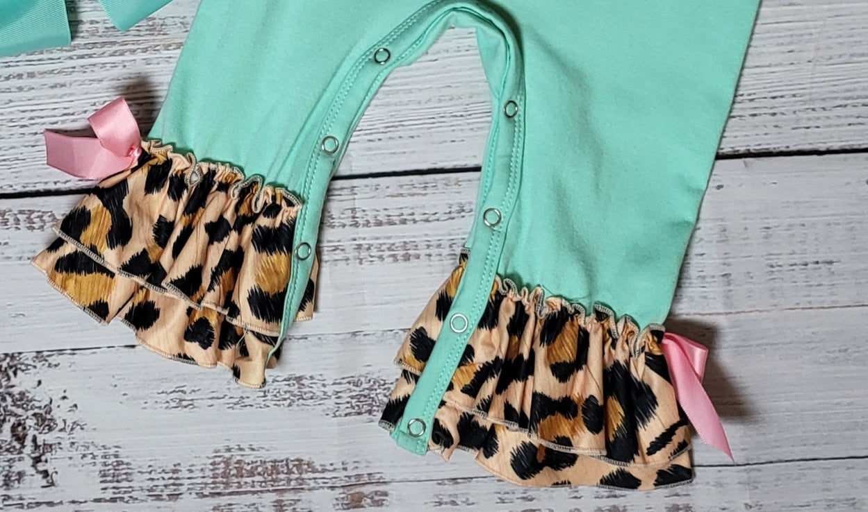 Summer Cowgirl Ruffled Romper