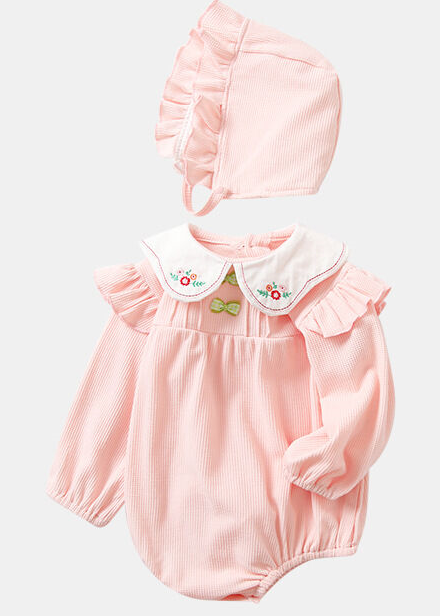 Pink Doll Collar Romper