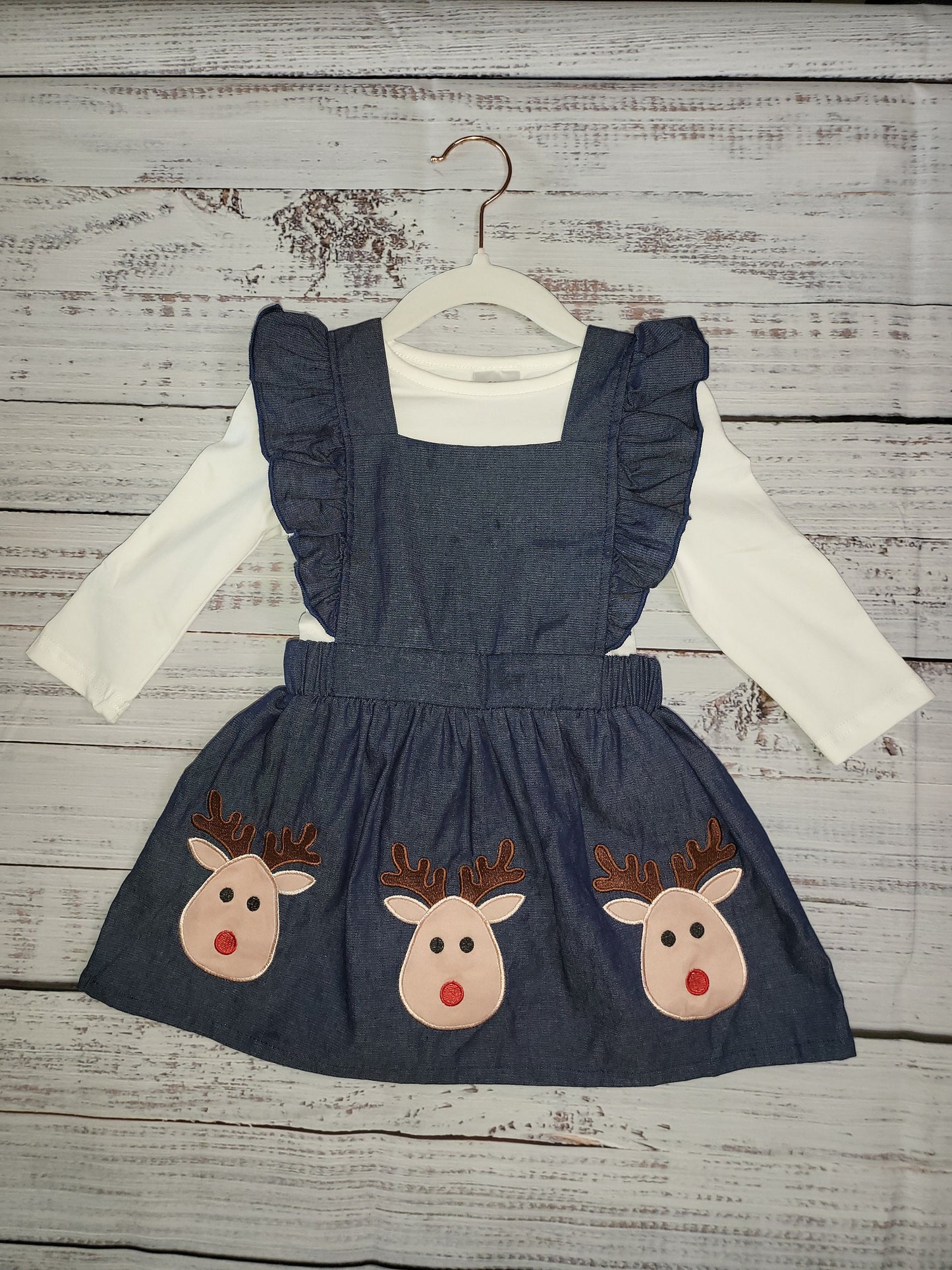 Reindeer Applique Dress