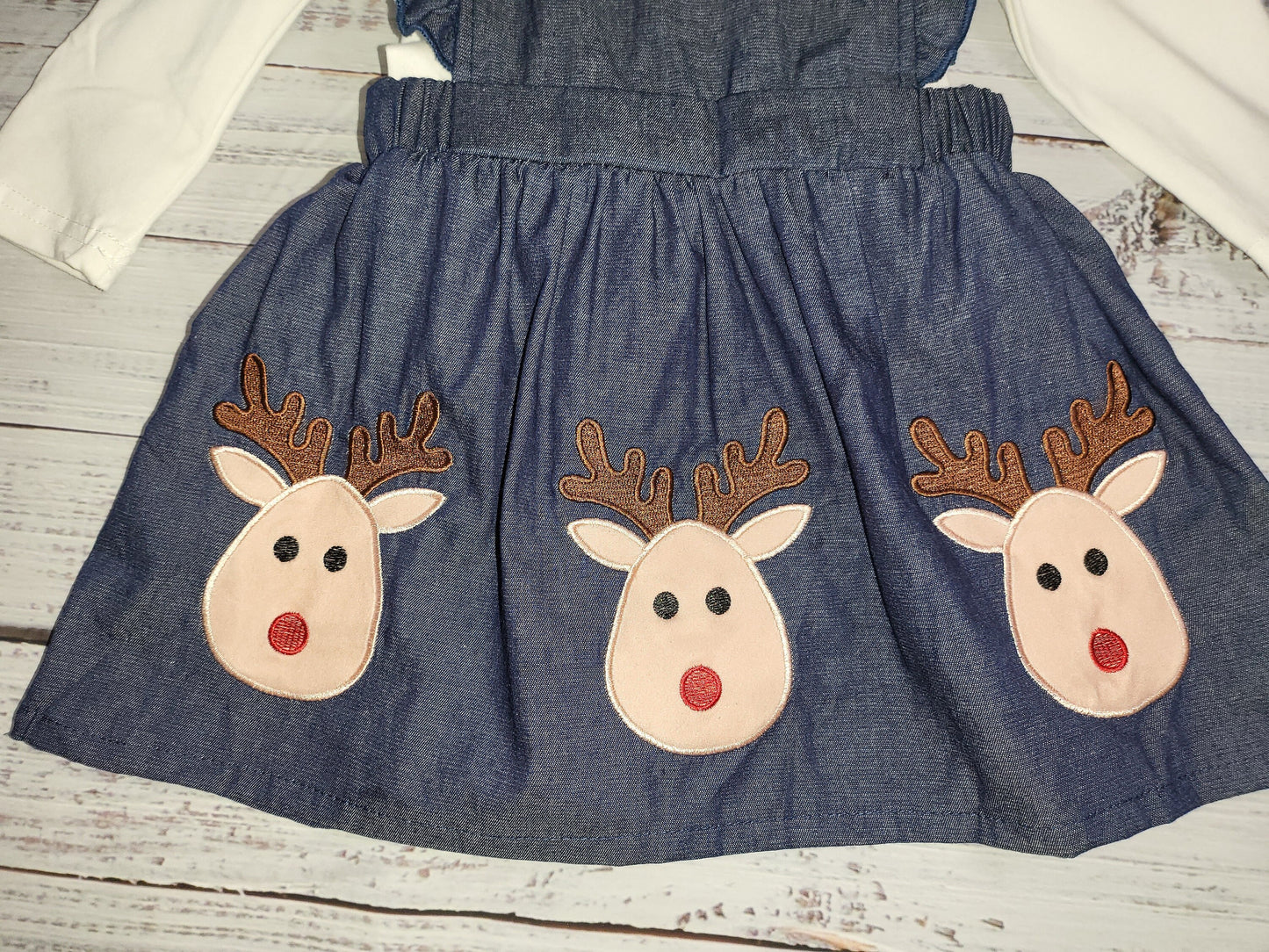 Reindeer Applique Dress