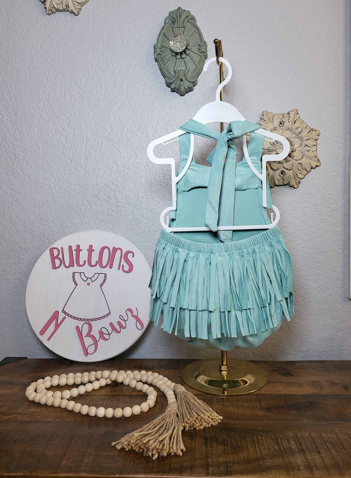 Pretty in Fringe Bubble Romper