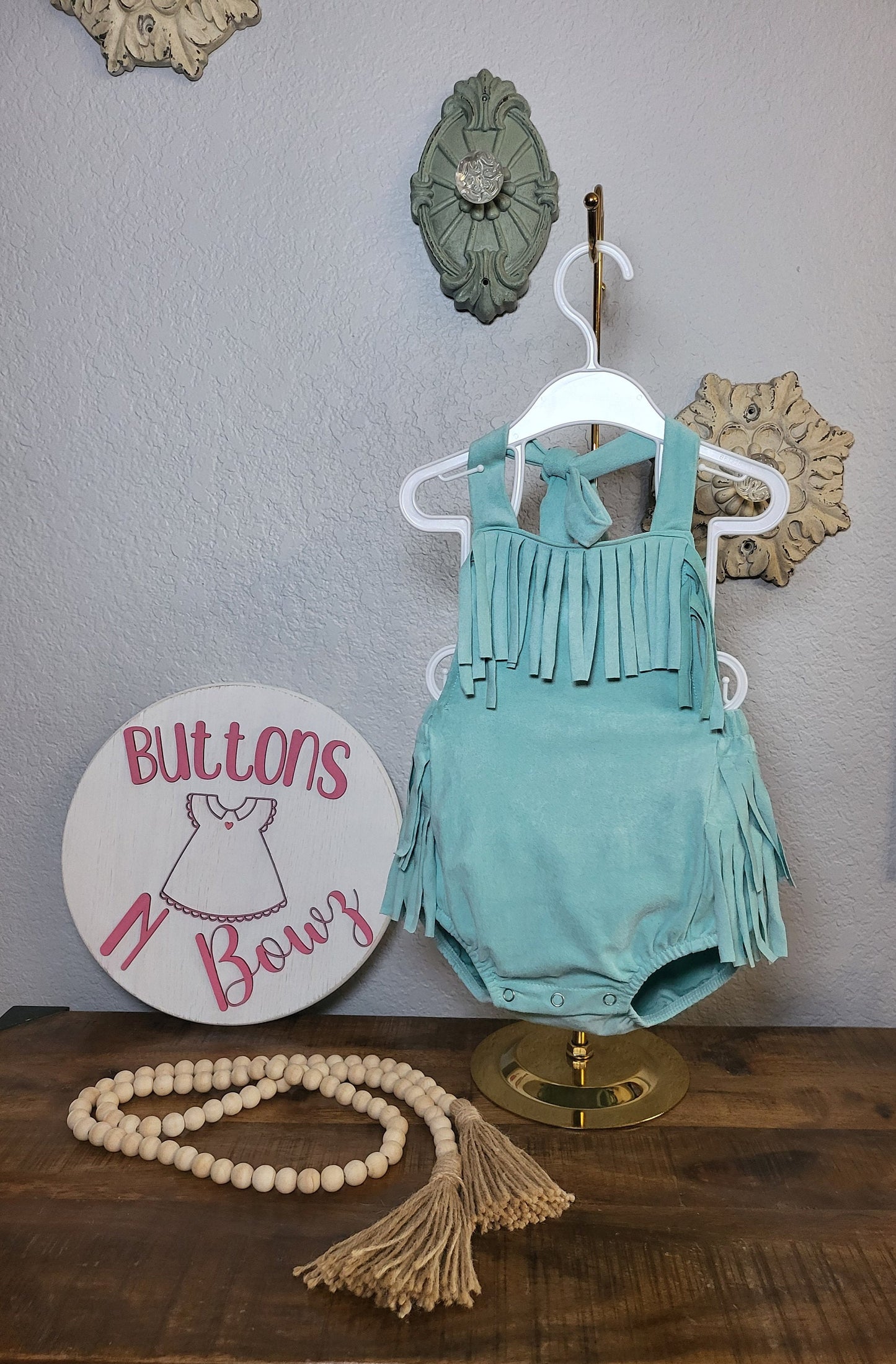 Pretty in Fringe Bubble Romper