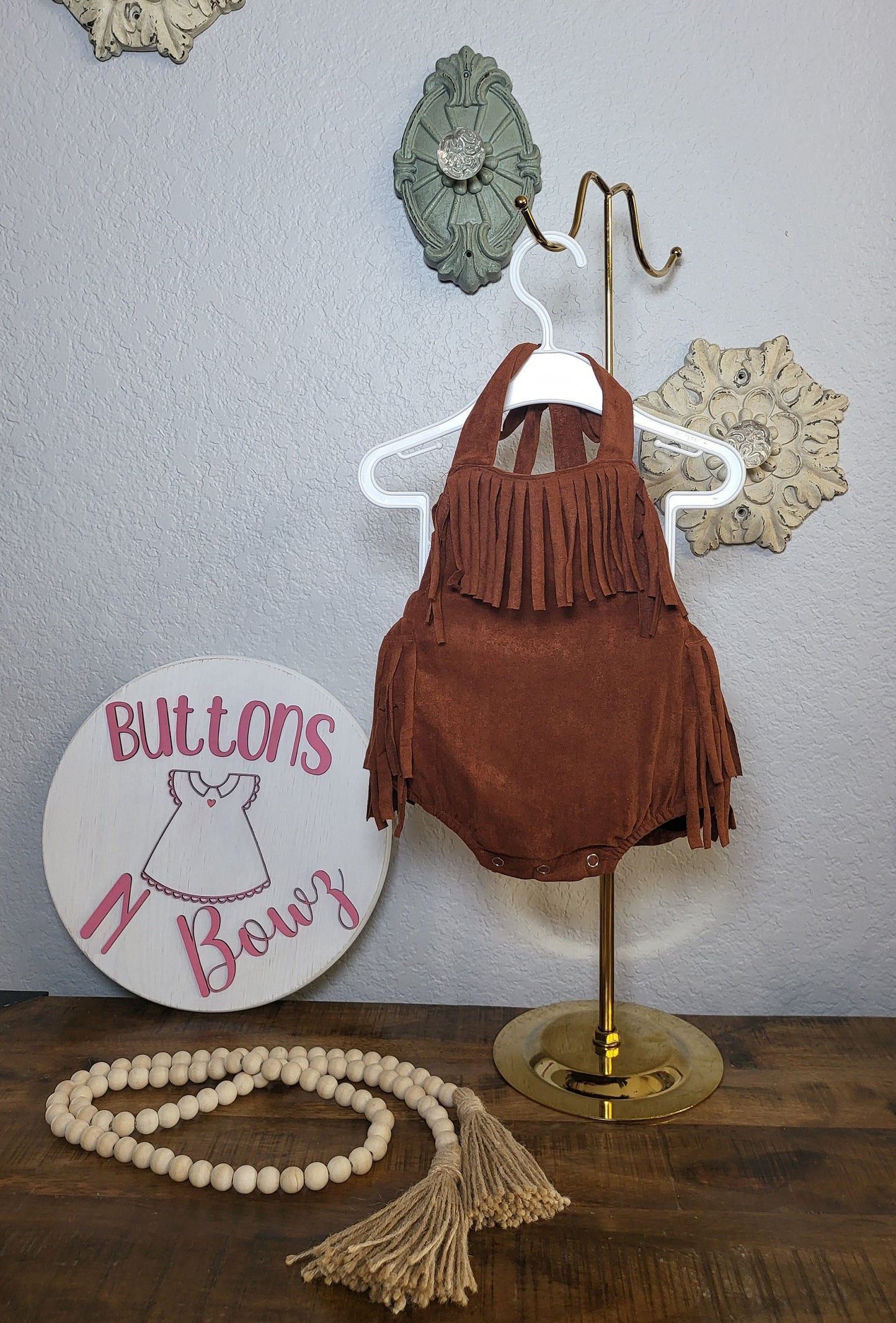 Pretty in Fringe Bubble Romper