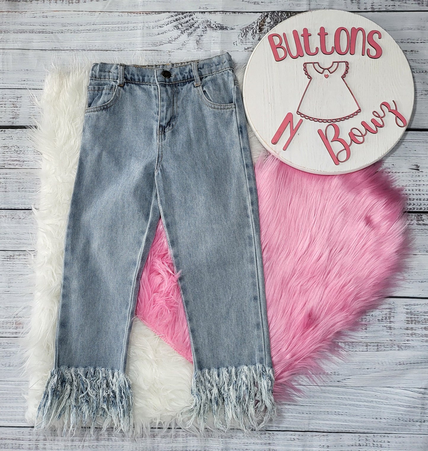 Blue Tassel Jeans