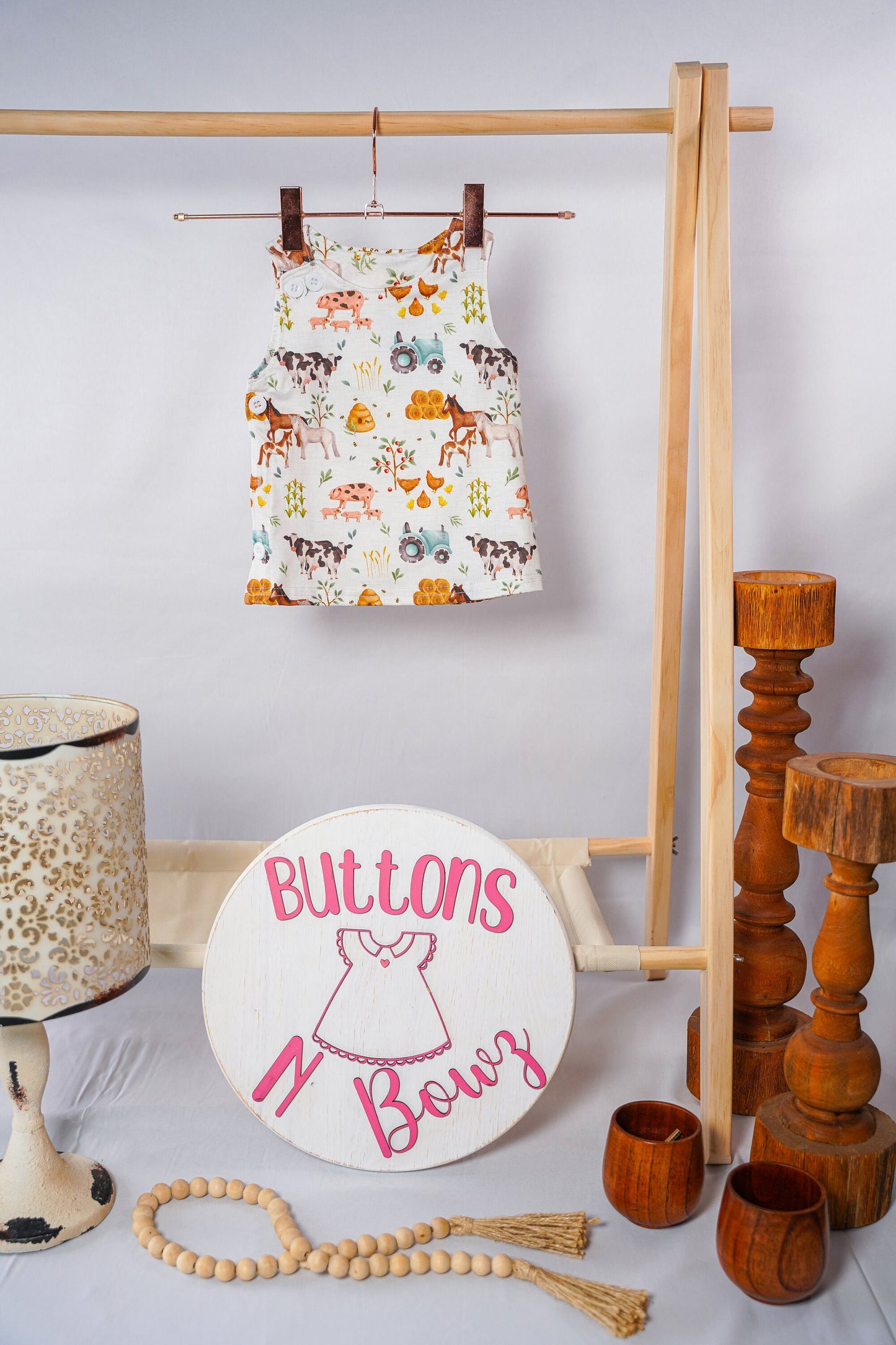 A Day at the Farm Embroidered Boy Set