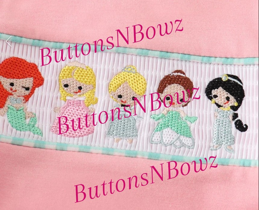Princess Smocked Bubble Romper