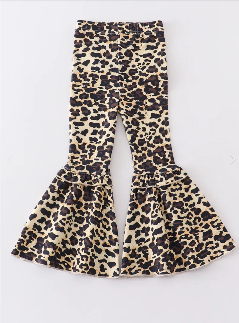 Leopard Bell-bottom Pants