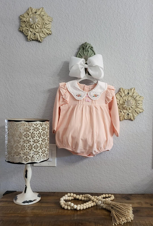 Pink Doll Collar Romper