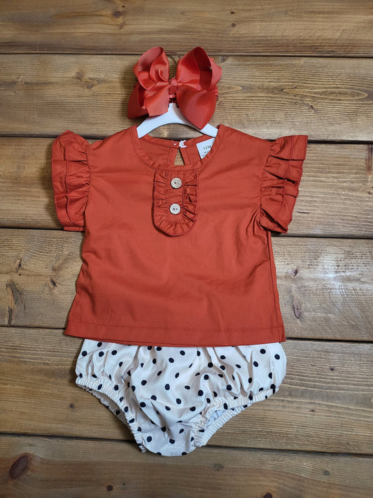2 piece Polka Dot set