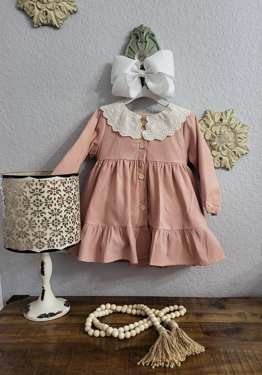 Princess Lace Collar Dress