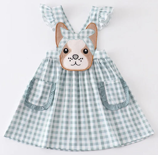 Smocked Frenchie/Boston Pocket Dress