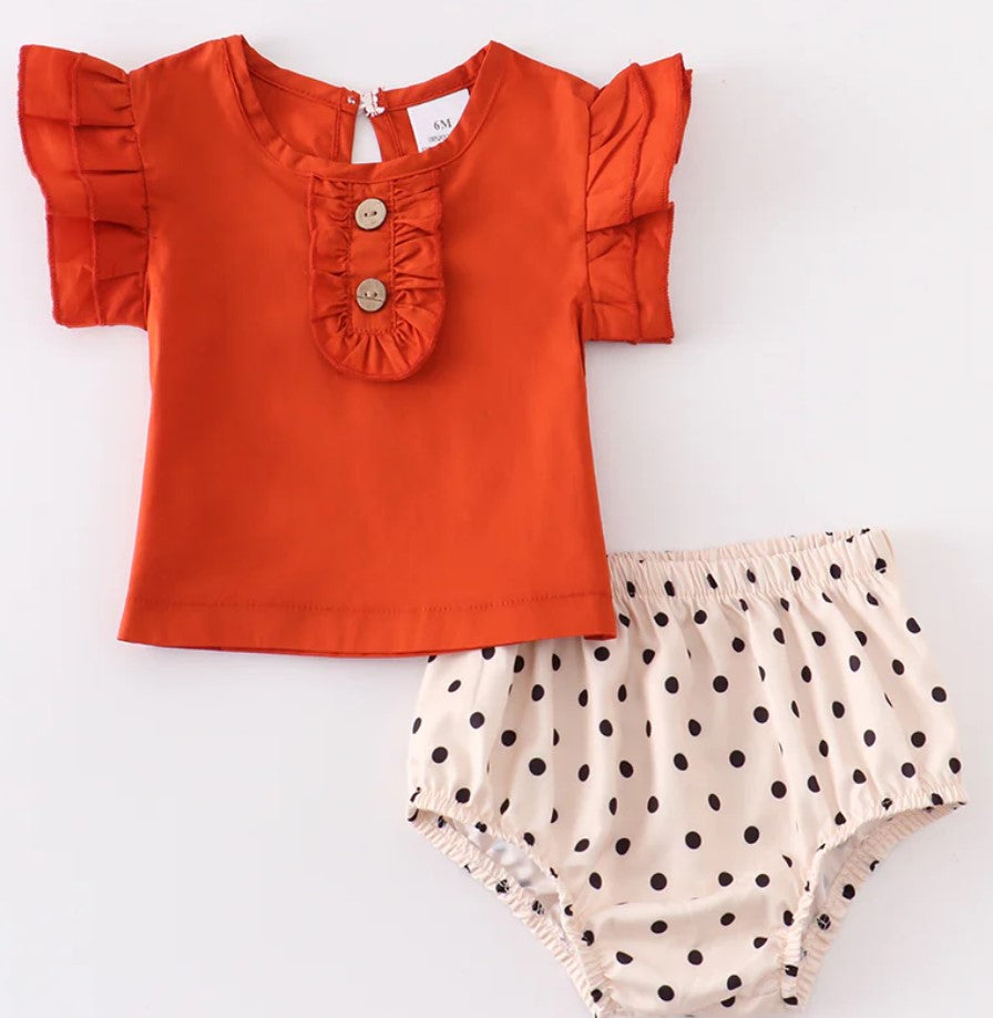 Red Polka Dot 2 piece set