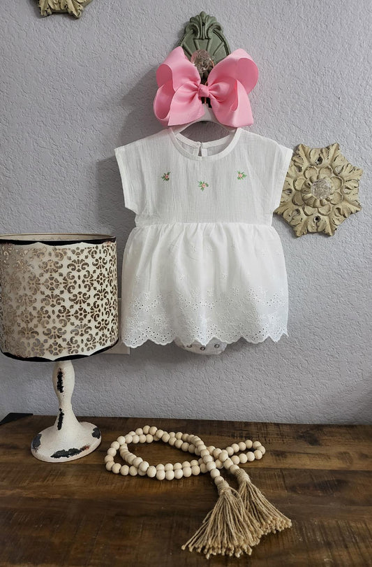 Summer Flower Romper with Hat
