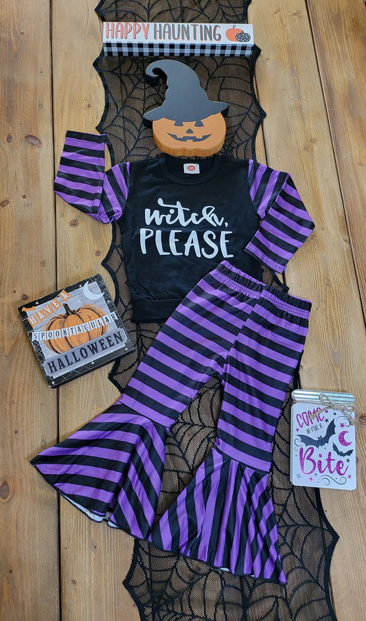 Witch Please Bell Bottom 2 piece set